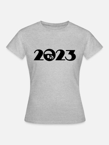 Pilze sammeln 2023, Mykologie 2023 - Frauen T-Shirt - Grau meliert