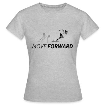 AVANCER - T-shirt Femme - gris chiné - Devant - AI Model Female 172 dark (172cm)