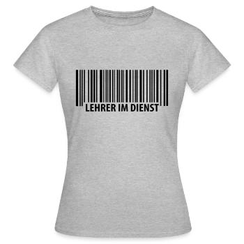 Les enseignants en service - T-shirt Femme - gris chiné - Devant - AI Model Female 172 dark (172cm)