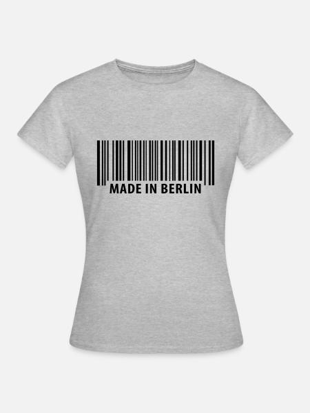 Made in Berlin - Frauen T-Shirt - Grau meliert