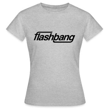 Flash Bang simple - 50kr don - T-shirt Femme - gris chiné - Devant - AI Model Female 172 dark (172cm)