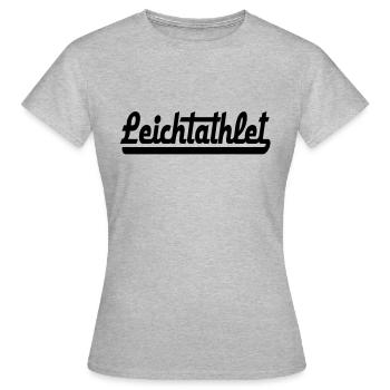 Leichtathletik - Frauen T-Shirt - Grau meliert - Vorne - AI Model Female 172 dark (172cm)