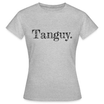 Tanguy. - T-shirt Femme - gris chiné - Devant - AI Model Female 172 dark (172cm)