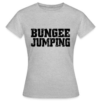 Saut - T-shirt Femme - gris chiné - Devant - AI Model Female 172 dark (172cm)