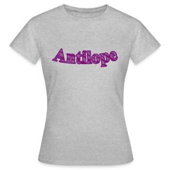 Antilope - Frauen T-Shirt - Grau meliert - Vorne - AI Model Female 172 dark (172cm)