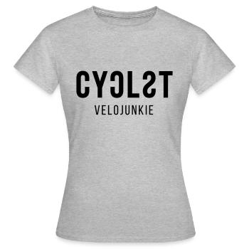 cyclist - Frauen T-Shirt - Grau meliert - Vorne - AI Model Female 172 dark (172cm)