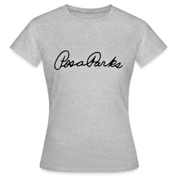 Signature de Rosa Parks - T-shirt Femme - gris chiné - Devant - AI Model Female 172 dark (172cm)