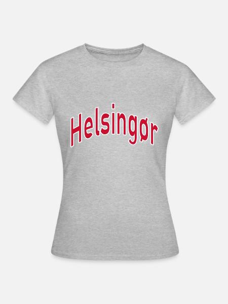 Helsingør - Frauen T-Shirt - Grau meliert