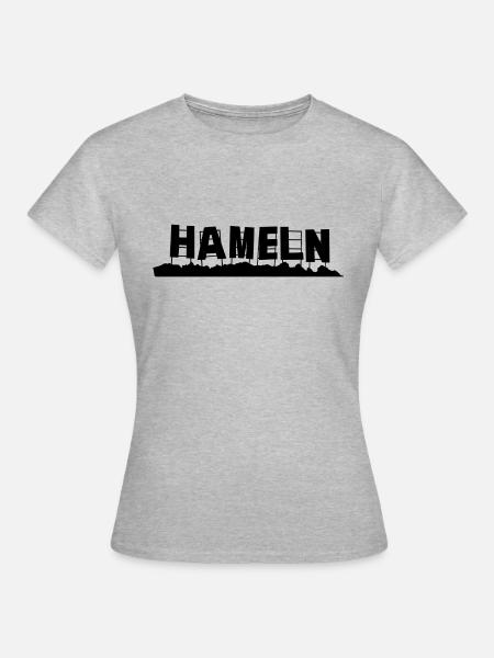 Hameln - Frauen T-Shirt - Grau meliert