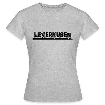Leverkusen - Frauen T-Shirt - Grau meliert - Vorne - AI Model Female 172 dark (172cm)