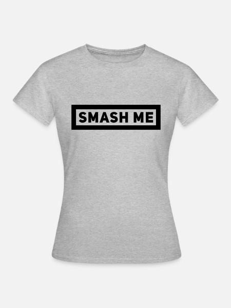 Smash - Frauen T-Shirt - Grau meliert