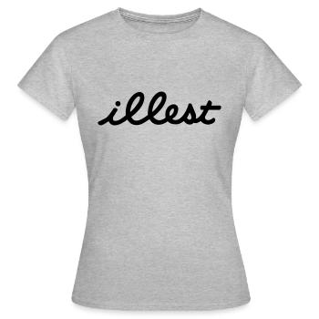 illest - Frauen T-Shirt - Grau meliert - Vorne - AI Model Female 172 dark (172cm)