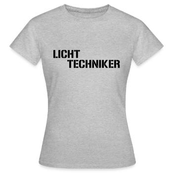 Lighting technician - Women's T-Shirt - heather grey - Front - AI Model Female 172 dark (172cm)