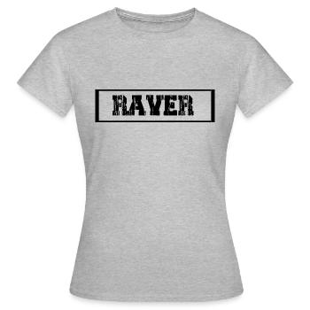 Raver - T-shirt Femme - gris chiné - Devant - AI Model Female 172 dark (172cm)