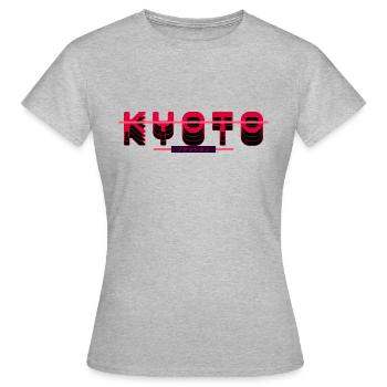Kyoto Retro - T-shirt Femme - gris chiné - Devant - AI Model Female 172 dark (172cm)