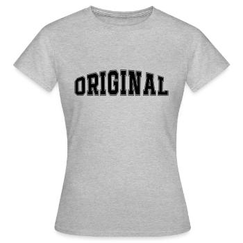 Langue source - T-shirt Femme - gris chiné - Devant - AI Model Female 172 dark (172cm)