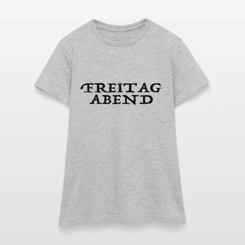 Freitag-Abend Schwarz Frauen T-Shirt