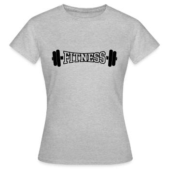 FITNESS - Women's T-Shirt - heather grey - Front - AI Model Female 172 dark (172cm)