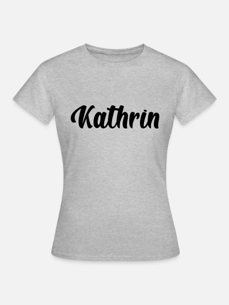 Kathrin - Frauen T-Shirt - Grau meliert