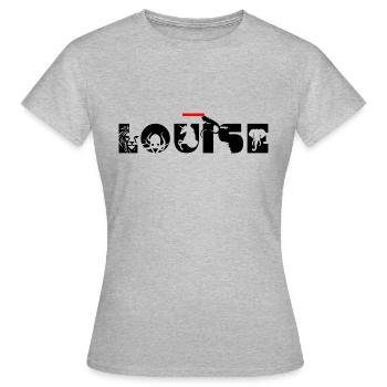 Louise - Frauen T-Shirt - Grau meliert - Vorne - AI Model Female 172 dark (172cm)