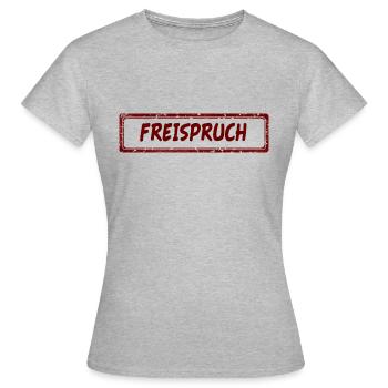 Acquittement Innocent Non Coupable Cadeau - T-shirt Femme - gris chiné - Devant - AI Model Female 172 dark (172cm)
