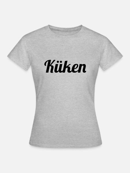 Küken - Frauen T-Shirt - Grau meliert