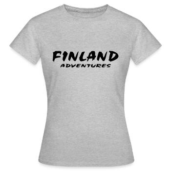 Finlande - T-shirt Femme - gris chiné - Devant - AI Model Female 172 dark (172cm)