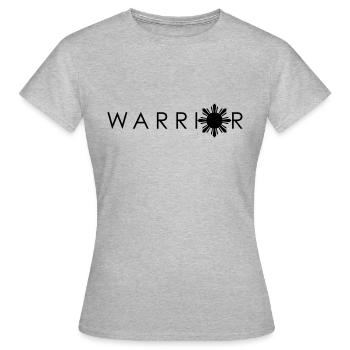 Warrior Filipino Kali Arnis FMA Eskrima - Frauen T-Shirt - Grau meliert - Vorne - AI Model Female 172 dark (172cm)
