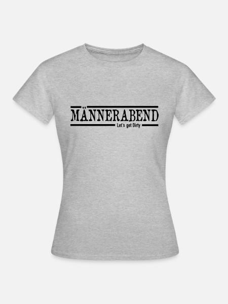 Männerabend - Frauen T-Shirt - Grau meliert