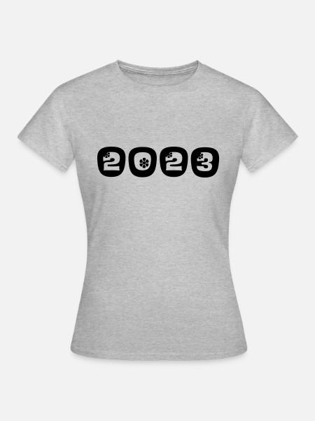 2022 - Frauen T-Shirt - Grau meliert
