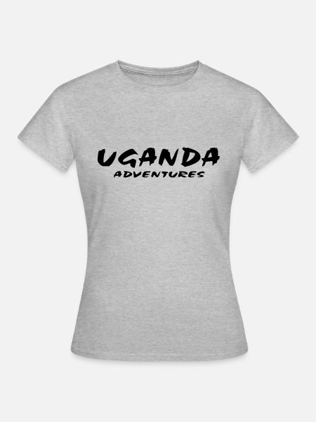 Uganda - Frauen T-Shirt - Grau meliert