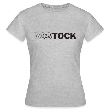 Rostock - T-shirt Femme - gris chiné - Devant - AI Model Female 172 dark (172cm)