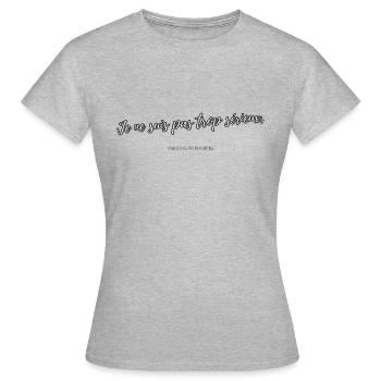 Zu ernst - Frauen T-Shirt - Grau meliert - Vorne - AI Model Female 172 dark (172cm)