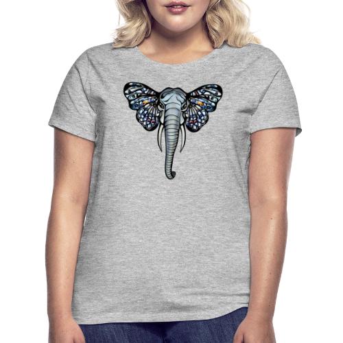 Elefant mit Schmetterling Ohren, Afrika, Safari - Frauen T-Shirt