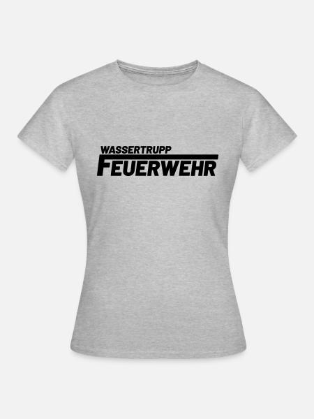 wassertrupp freiwillige feuerwehr - Frauen T-Shirt - Grau meliert