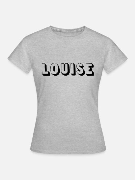 Name - Louise - Frauen T-Shirt - Grau meliert
