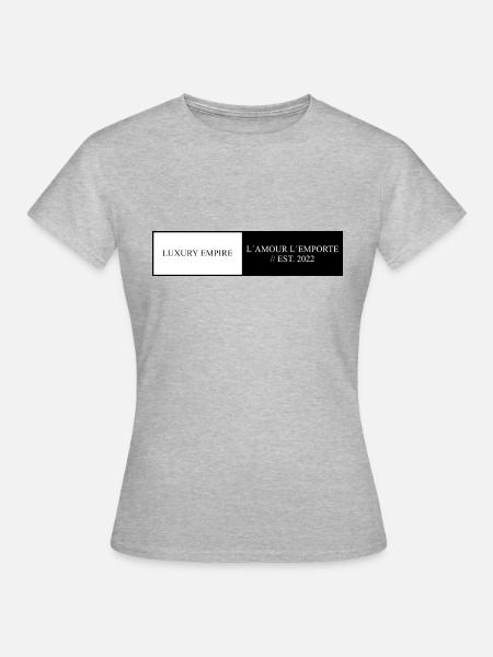 LUXURY EMPIRE - Frauen T-Shirt - Grau meliert