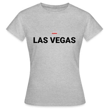 LAS VEGAS - T-shirt Femme - gris chiné - Devant - AI Model Female 172 dark (172cm)