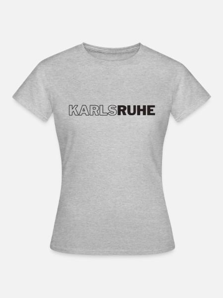 Karlsruhe - Frauen T-Shirt - Grau meliert
