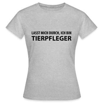 tierpfleger - Frauen T-Shirt - Grau meliert - Vorne - AI Model Female 172 dark (172cm)
