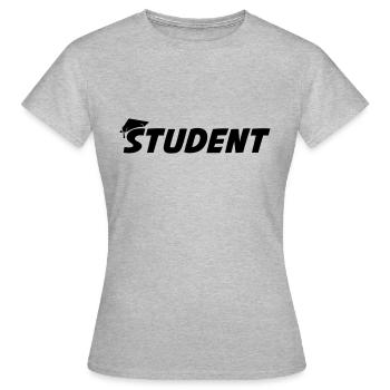 student - Women's T-Shirt - heather grey - Front - AI Model Female 172 dark (172cm)