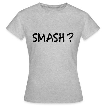 Smash - Women's T-Shirt - heather grey - Front - AI Model Female 172 dark (172cm)