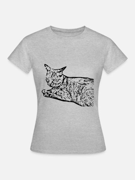 Zwarte Kat Kat Sweet Kitten Kerstcadeau - Vrouwen T-shirt - grijs gemêleerd