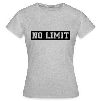 no limit - Frauen T-Shirt - Grau meliert - Vorne - AI Model Female 172 dark (172cm)