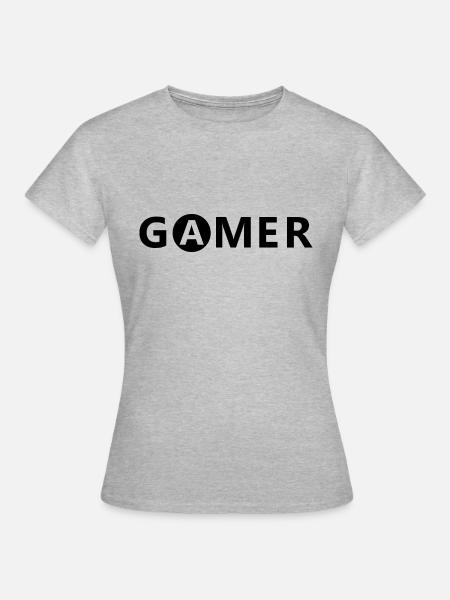 Game Gaming PC - Frauen T-Shirt - Grau meliert