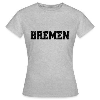 Brême - T-shirt Femme - gris chiné - Devant - AI Model Female 172 dark (172cm)
