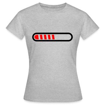 Loading bar vector loaded Loading Design 001 - Women's T-Shirt - heather grey - Front - AI Model Female 172 dark (172cm)