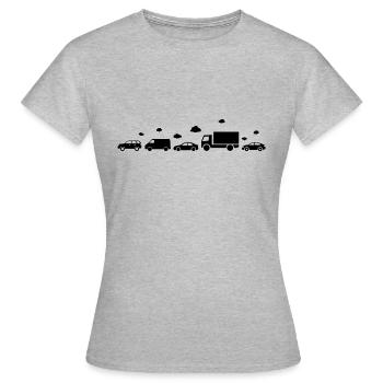 Stuck in Traffic - T-shirt Femme - gris chiné - Devant - AI Model Female 172 dark (172cm)