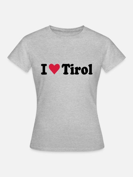 Tirol - Frauen T-Shirt - Grau meliert