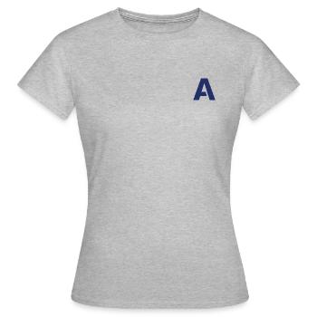 A - T-shirt Femme - gris chiné - Devant - AI Model Female 172 dark (172cm)